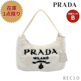 プラダ PRADA Re-Edition 2000 SPUGNA ミニバッグ ハンドバッグ ファブリック オフホワイト 1NE515 【中古】 送料無料