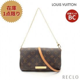 ルイヴィトン LOUIS VUITTON フェイボリットPM モノグラム チェーンハンドバッグ PVC レザー ブラウン 2WAY M40717【中古】 送料無料 ルイビトン