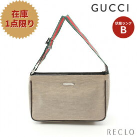 【エントリーでポイント10倍◎店舗限定11日1:59迄】グッチ GUCCI GGキャンバス シェリーライン ハンドバッグ キャンバス レザー ベージュ マルチカラー 106644【中古】 送料無料