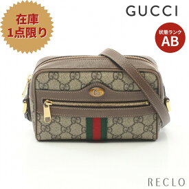 【エントリーでポイント10倍◎店舗限定11日1:59迄】グッチ GUCCI オフィディア GGマーモント ショルダーバッグ PVC レザー ベージュ ダークブラウン マルチカラー 517350【中古】 送料無料 良品