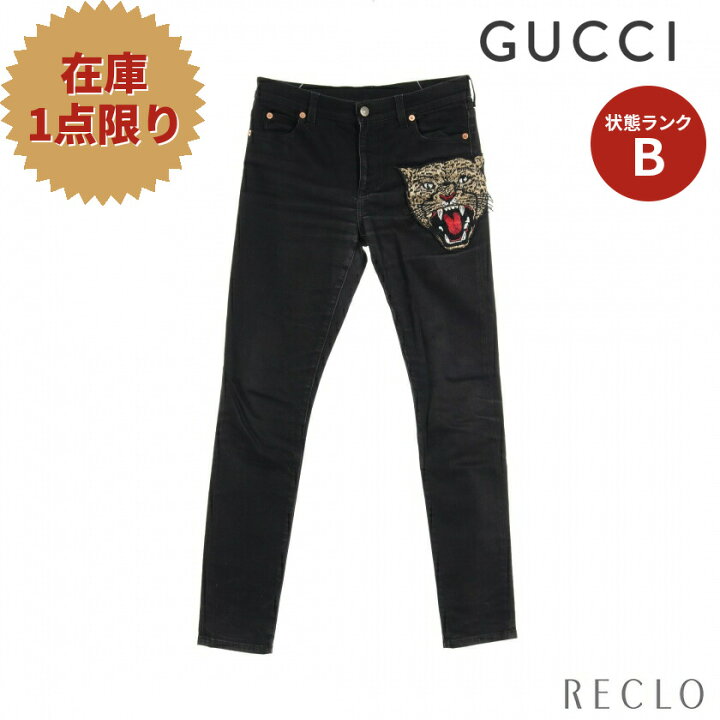 楽天市場】グッチ GUCCI パンサーエンブロイダリー ストレッチ 