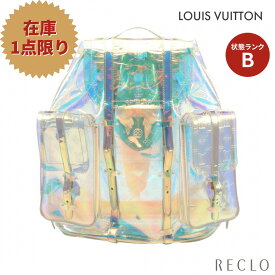 ルイヴィトン LOUIS VUITTON クリストファーGM モノグラムプリズム バックパック リュックサック PVC レザー クリア マルチカラー ポップアップストア限定 M44766【中古】