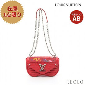 ルイヴィトン LOUIS VUITTON ニューウェーブ チェーンバッグ PM チェーンショルダーバッグ レザー レッド 2WAY M51930【中古】