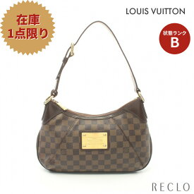 【SALE 15%OFF以上】ルイヴィトン LOUIS VUITTON テムズPM ダミエエベヌ ワンショルダーバッグ PVC レザー ブラウン N48180【中古】