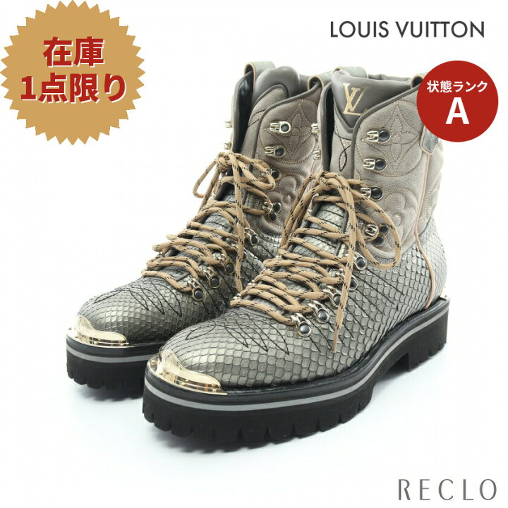 楽天市場】ルイヴィトン LOUIS VUITTON モノグラム ブーツ パイソン 
