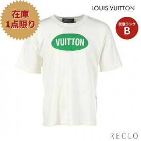 ルイヴィトン LOUIS VUITTON Amen Break ロゴ ジャガード Tシャツ クルーネック コットン オフホワイト グリーン 22SS RM221JS5HMN81W【中古】