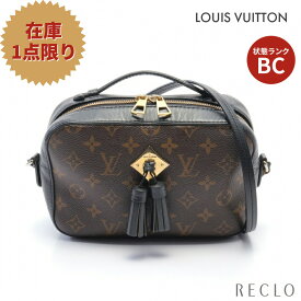 ルイヴィトン LOUIS VUITTON サントンジュ モノグラム ノワール ショルダーバッグ PVC レザー ブラウン ブラック 2WAY M43555【中古】