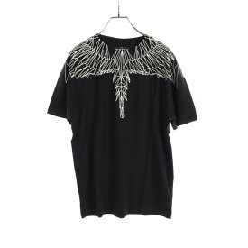 マルセロバーロン MARCELO BURLON NEON WINGS Tシャツ コットン ブラック 【中古】