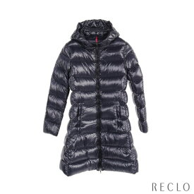 【10周年SALE!!40%OFF以上】モンクレール MONCLER SUYEN ダウンコート ナイロン ネイビー フード付き キッズ 4930749【中古】 送料無料10th_all_2_apa_10th_2