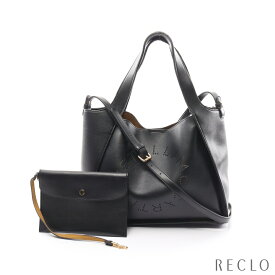 ステラマッカートニー Stella McCartney ステラ ロゴ ハンドバッグ トートバッグ フェイクレザー ブラック 2WAY 513860【中古】 送料無料