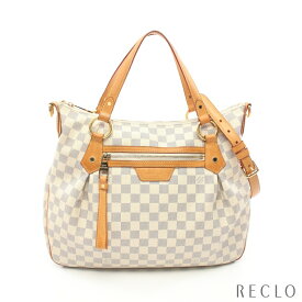 ルイヴィトン LOUIS VUITTON イーヴォラMM ダミエアズール ハンドバッグ PVC レザー ホワイト 2WAY N41133【中古】 送料無料 ルイビトン