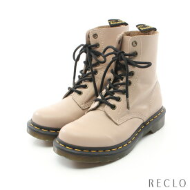 ドクターマーチン Dr.Martens 8ホール ブーツ レザー グレーベージュ 【中古】