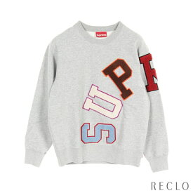 シュプリーム Supreme BIG ARC CREWNECK トレーナー スウェットシャツ コットン グレー マルチカラー 【中古】