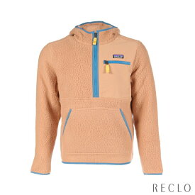 パタゴニア patagonia RETRO PILE PULLOVER POLARTEC フリースジャケット プルオーバーパーカー ライトブラウン ブルーグレー 22790【中古】