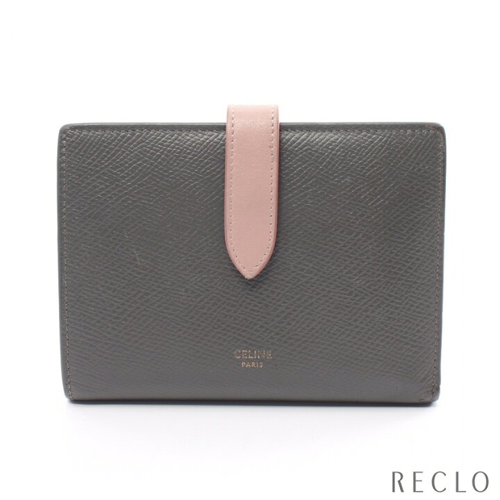 楽天市場】セリーヌ CELINE ミディアム ストラップウォレット 二つ折り 