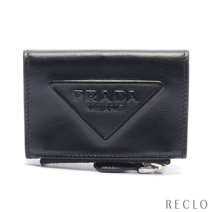 楽天市場】プラダ PRADA グレーストライアングル エンボス カード 