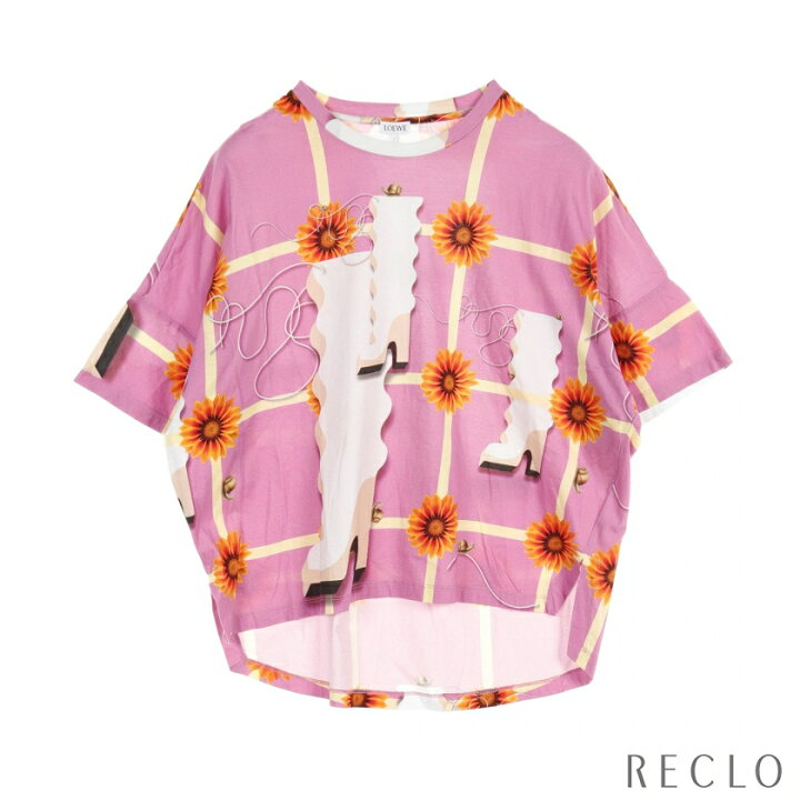楽天市場】ロエベ LOEWE Tシャツ カットソー クルーネック 花柄 