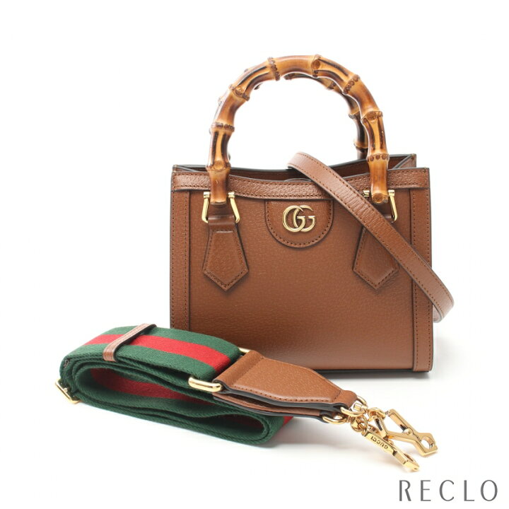 楽天市場】グッチ GUCCI ダイアナ ミニ バンブー ハンドバッグ トート 