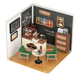 つくるんです? 日本語説明書付 DIY ミニチュアハウス クリエイターシリーズ (コーヒーラウンジ)