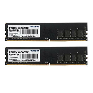 Patriot Memory DDR4 3200MHz PC4-25600 16GB�L�b�g (2 x 8GB) �f�X�N�g�b�v�p������ PSD416G3200K
