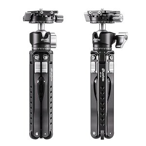 Leofoto ���O�r MT-04+LH-25R ���R�_��Z�b�g �r�a20mm 3�i �܂��ݎ��L�k�r �S�L��36.5cm �ω׏d5kg �A���~�r 037249