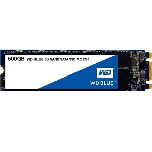 WD ����SSD M.2-2280 / 500GB / WD Blue 3D / SATA3.0 / 5�N / WDS500G2B0B