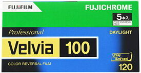 FUJIFILM リバーサルフィルム フジクローム Velvia 100 ブローニー 12枚 5本 120 VELVIA100 EP NP12EX5