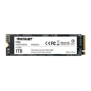 Patriot Memory P300 1TB M.2 SSD 2280 NVMe PCIe Gen 3x4 �����^SSD P300P1TBM28