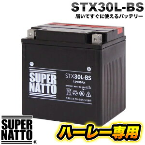 �y�V�i�z�n�[���[��p�o�b�e���[ �X�[�p�[�i�b�g STX30L-BS �o�C�N�o�b�e���[ 66010-97 66010-97B 66010-97C 66010-97A�݊� �y�n�[���[�o�b�e���[(�t����) �o�C�N�p�o�b�e���[