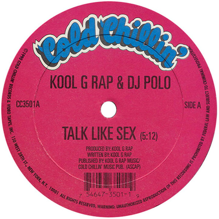 楽天市場】【中古】米12” Kool G Rap & D.J. Polo Talk Like Sex 