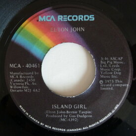 【中古】加7” Elton John Island Girl MCA40461 MCA Records /00080