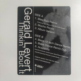 【中古】米12” Gerald Levert Thinkin Bout It ED6112 EastWest Records Ame プロモ /00250