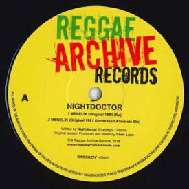 【中古】英12” Night Doctor Menelik (Original 1981 Mix); (Unreleased Alternate RARC022V Reggae Archive Recor /00250
