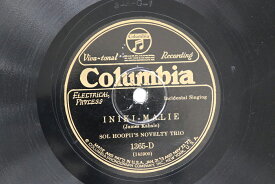 【中古】米78RPM/SP Sol Hoopii Iniki Malie / Mauna Loa 1365D COLUMBIA /00500