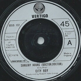 【中古】英7” City Boy Surgery Hours (Doctor, Doctor) 6059132 Vertigo /00080