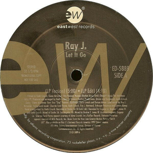 【中古】12” Ray J. Let It Go ED5889PROMO EASTWEST RECORDS AME プロモ /00250