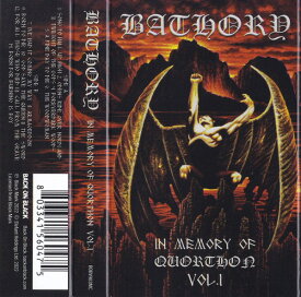 【新品】Cassette Bathory In Memory Of Quorthon Vol 1 BOBV983MC BACK ON BLACK 未開封