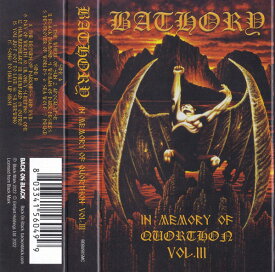 【新品】Cassette Bathory In Memory Of Quorthon Vol 3 BOBV985MC BACK ON BLACK 未開封