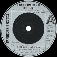 【中古】英7” Bonnie Bramlett &amp; Dobie Gray Never Gonna Give You Up 2089039 Capricorn Records /…