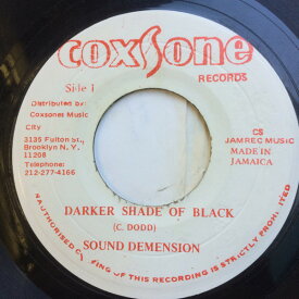 【中古】ジャマイカ7” Sound Dimension Darker Shade Of Black NONE Coxsone Records /00080