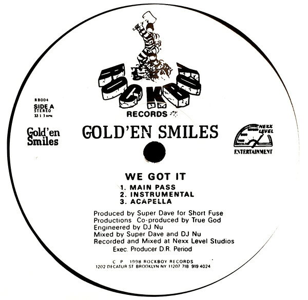 【中古】米12” Golden We Got It RB004 Rockboy Records /00250