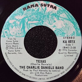 【中古】加7” Charlie Daniels Band Texas / Everything Is Kinda Allright KA607X Kama Sutra /00080
