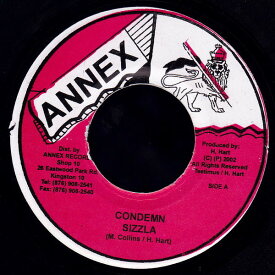 【中古】ジャマイカ7" Sizzla Condemn NONE Annex /00080