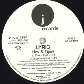 【中古】米12" Lyric Hot &amp; Tipsy J1PV212621 J Records /00250