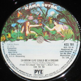 【中古】英7” Sha Na Na Sh-Boom (Life Could Be A Dream) KSS701 Kama Sutra /00080
