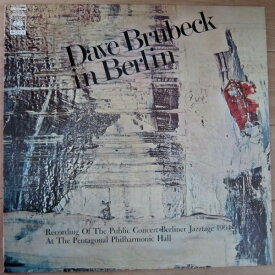 【中古】LP Dave Brubeck Dave Brubeck In Berlin SOPM182 CBS SONY /00260