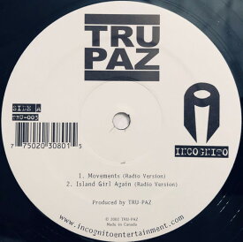 【中古】加12" Tru-Paz Movements / Island Girl Again TRU003 Incognito Entertainment (2) /00250