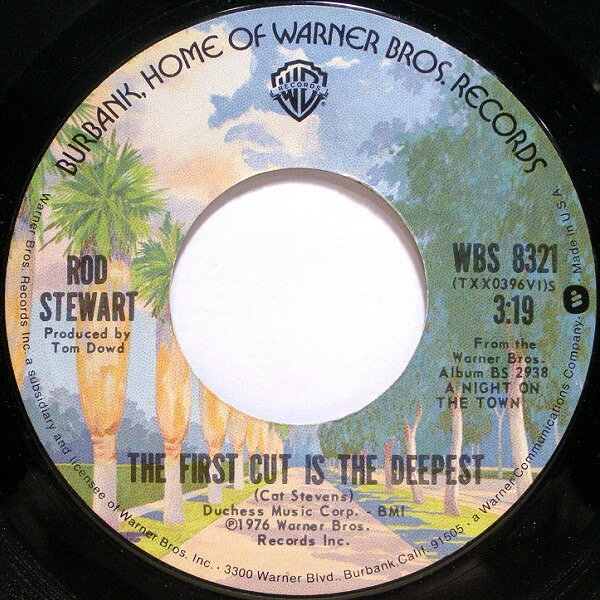 【中古】米7” Rod Stewart The First Cut Is The Deepest / The Balltrap WBS8321 Warner Bros. Records /00080