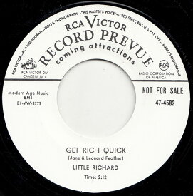 【新品】英7” Little Richard Get Rich Quick / Thinkin Bout My Mother RCA474582 RCA /00050
