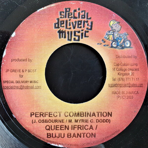【中古】ジャマイカ7” Queen Ifrica / Buju Banton Perfect Combination NONE Special Delivery Mus /00080